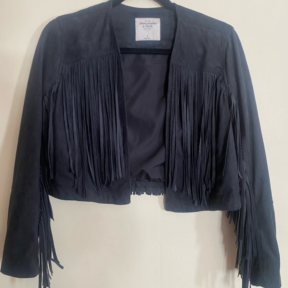 Black Fringe Jacket